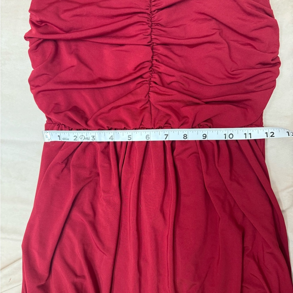 NWT Glory Sunshine Red Strapless dress - Picture 5 of 6